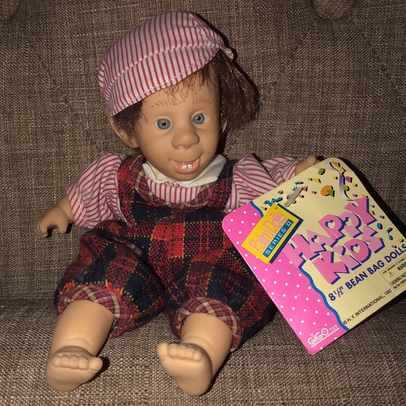 NWT Lot of 3 Vintage GiGo 8.5” Bean Bag Palm Dolls. All have complete - Picture 4 of 8